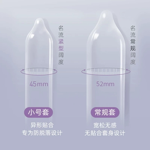 名流超小号避孕套45mm超薄裸入紧绷安全套套男女用正品 1
