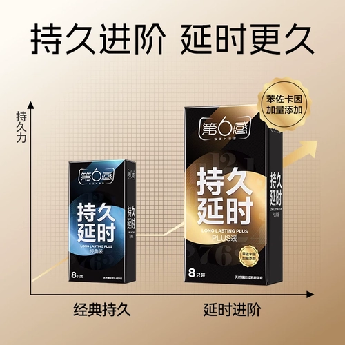 【持久plus】第六感避孕套延时装男女用安全套超薄正品裸入 1