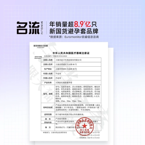 名流之夜水多多玻尿酸避孕套超薄裸入安全套男女用正品 3