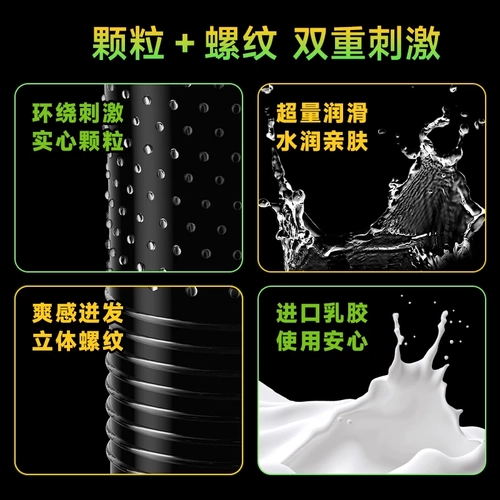 【电音螺纹颗粒】SIKI私激黄瓜猫桃猫玻尿酸避孕套超薄情趣安全套 2