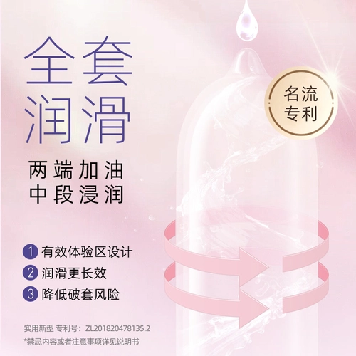 名流MO玻尿酸003避孕安全套超薄男女用正品囤货装 3
