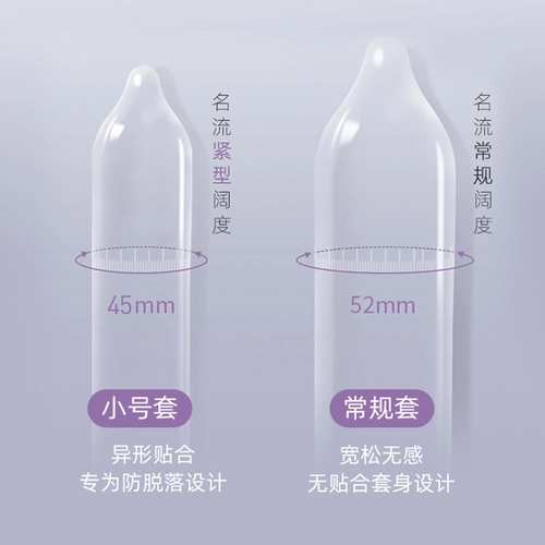 名流超小号避孕套45mm超薄紧绷安全套套男女用正品 4