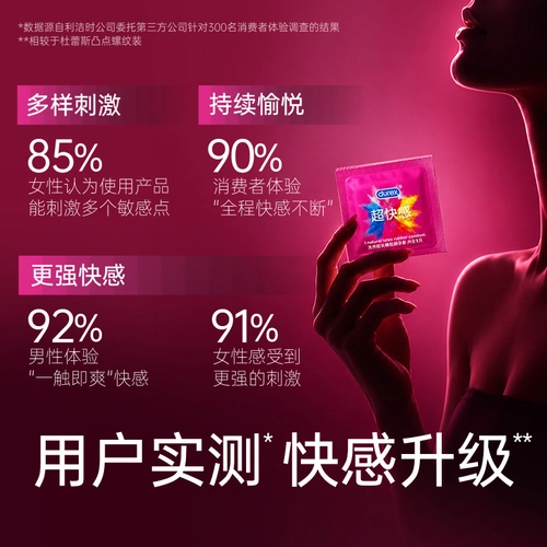 杜蕾斯超快感避孕套情趣凸点螺纹大颗粒正品安全刺激热销榜 3