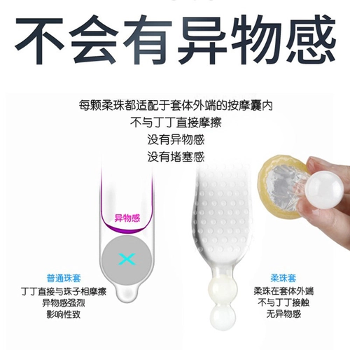 入珠避孕套易高潮狼牙棒大颗粒刺激阴蒂情趣增粗硬延时安全套性兽 2