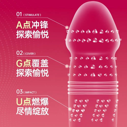 【情趣颗粒-8只装】炽久无储大颗粒避孕套刺激阴蒂超薄螺纹安全套 4