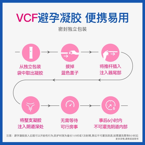 美国VCF女用液体安全套女性专用避孕凝胶栓膜贴避孕套性情趣用品 2