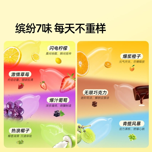 名流果味情趣避孕套超薄颗粒开心安全套男女用 4