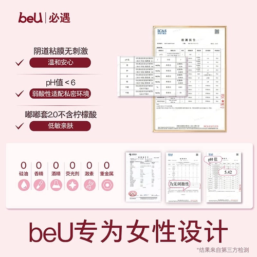 【10倍润滑液】beU必遇嘟嘟套2.0避孕套超薄003byt玻尿酸安全套 3