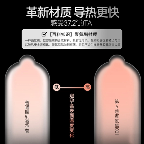 第六感001避孕套超薄裸入0.01正品隐形男用聚氨酯安全套byt 1