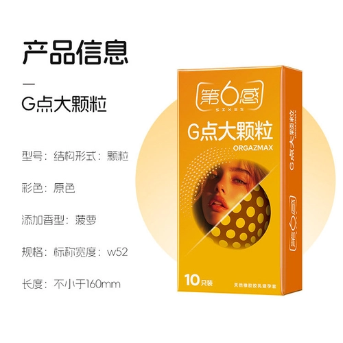 第六感G点大颗粒避孕套情趣凸点螺纹男用安全套正品byt 1