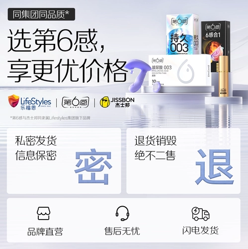 第六感医用玻尿酸避孕套003超薄安全套套bytt情趣用品热销男女用 3