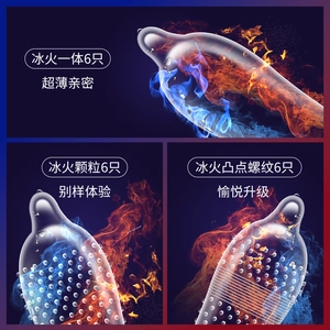 【vbzk.cn避孕套47】：第六感冰火两二重天情趣避孕套大颗粒螺纹一体正品安全套bytt1
